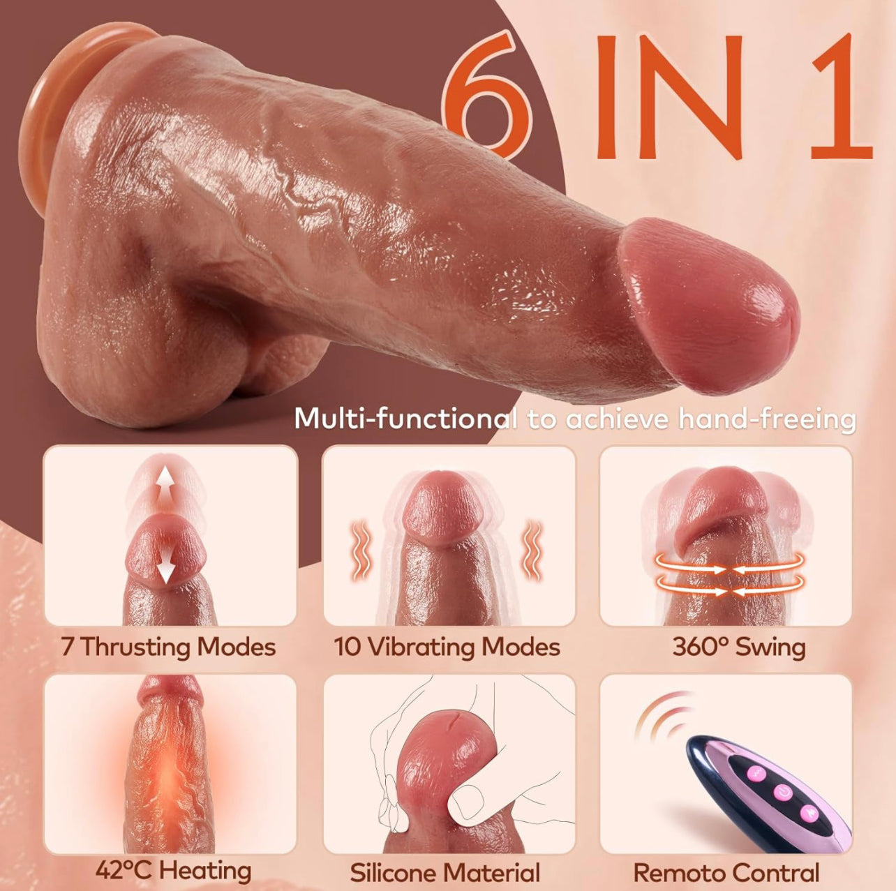 #12 Thrusting Vibrating Dildo