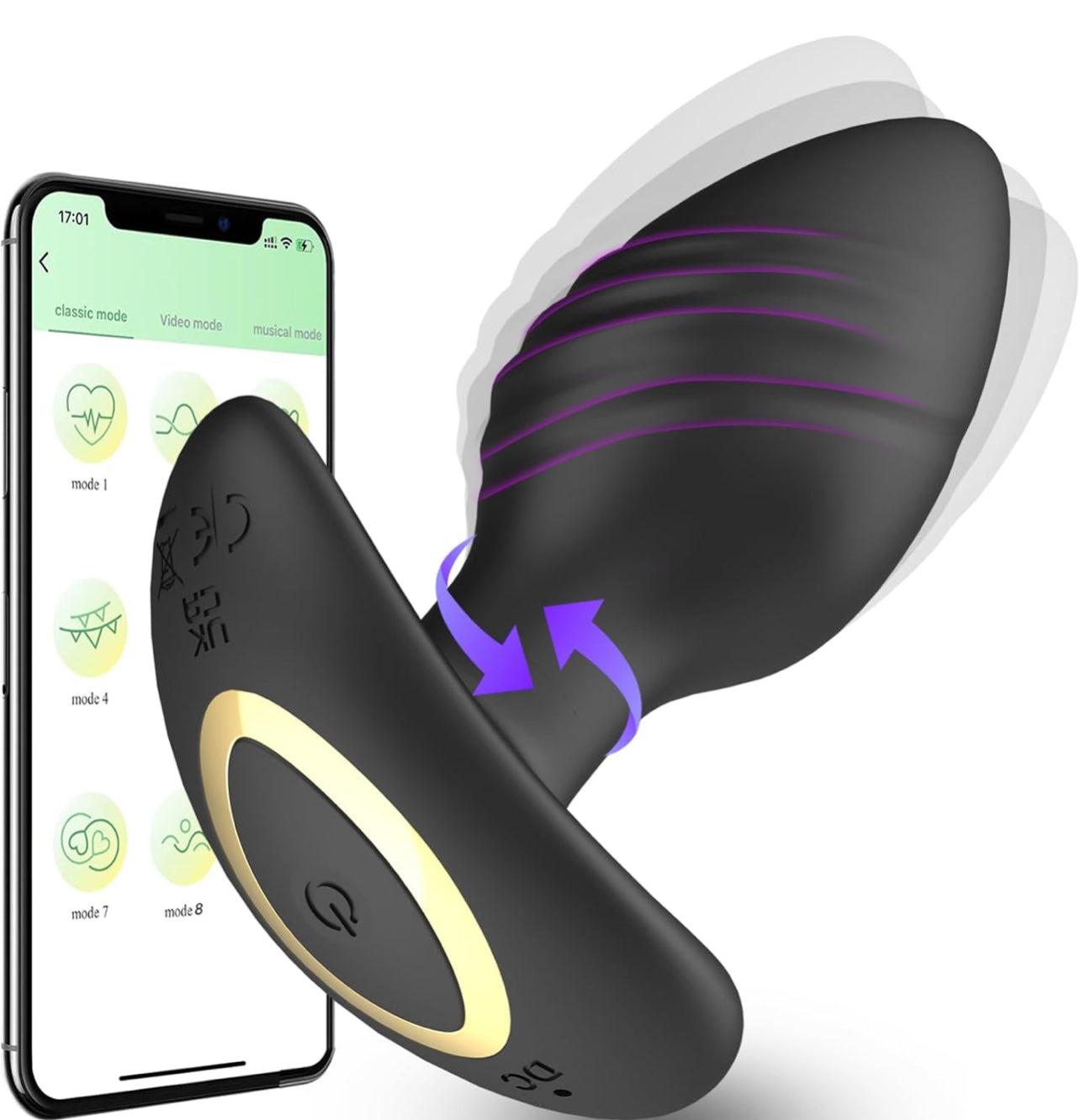 #81 Vibrating/Rotating Anal Plug