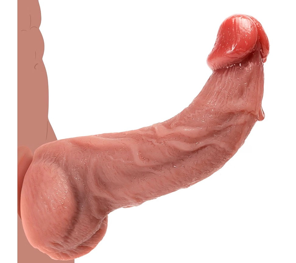 #105 8.5” Girthy Dildo
