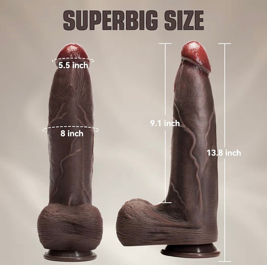 #104 13.8” Girthy Dildo