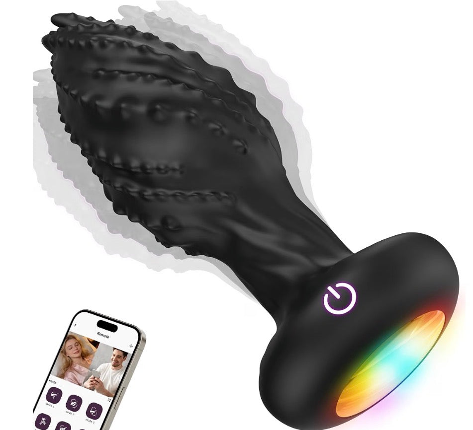 #106 Rotating LED Anal Plug