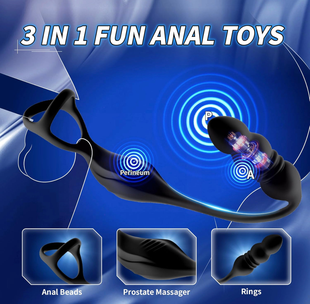 #75 3 in 1 Anal Sex Toy