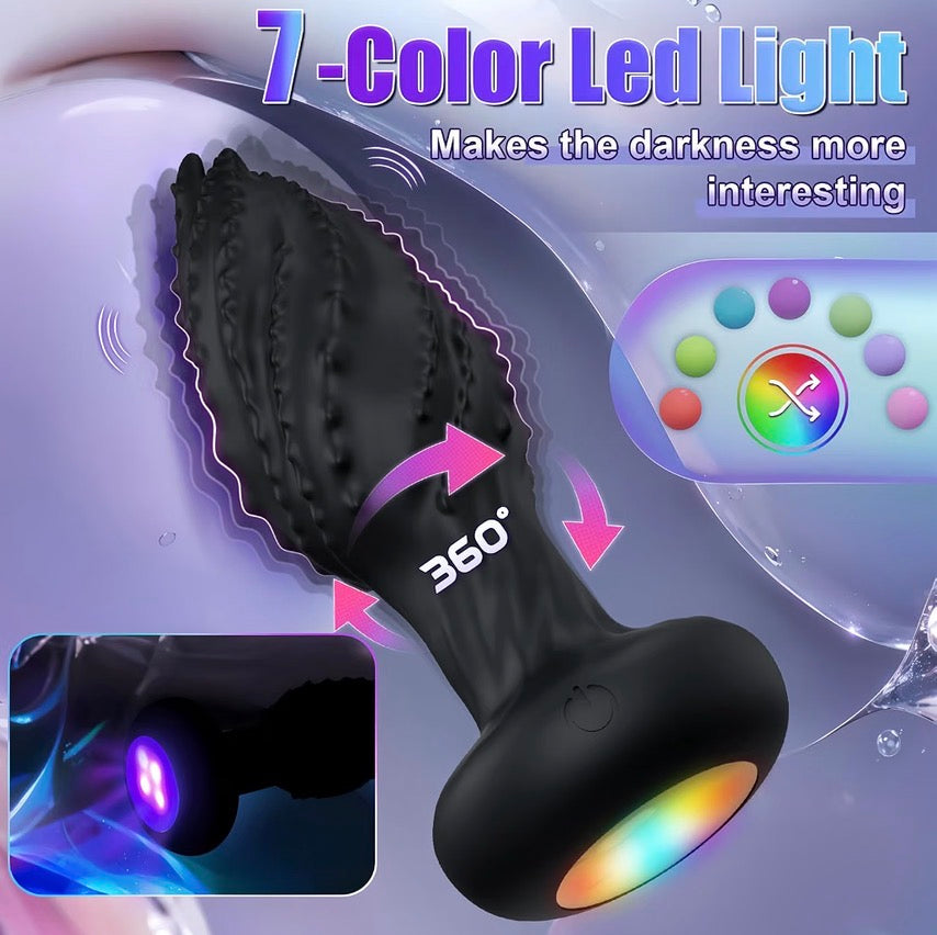 #106 Rotating LED Anal Plug
