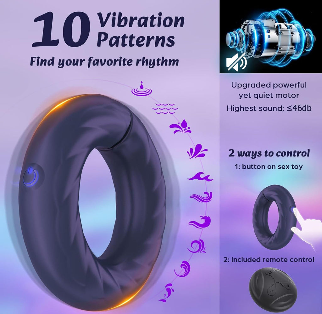 #95 Vibrating Cock Ring￼